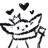 Drawing of Silver waving